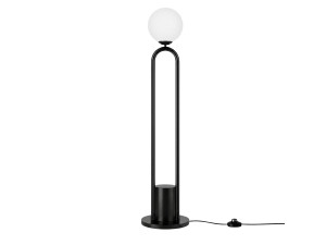 Metalen staande lamp "Loop" - 30 x 30 cm - Zwart