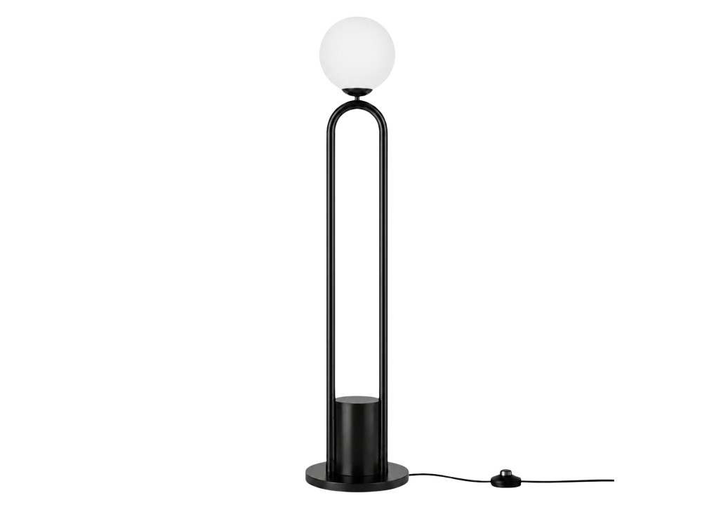 Metalen staande lamp "Loop" - 30 x 30 cm - Zwart