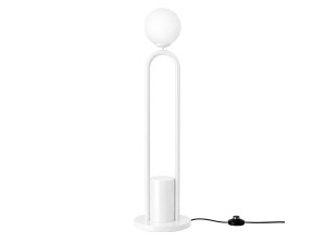Metalen staande lamp "Loop" - 30 x 30 cm - Wit