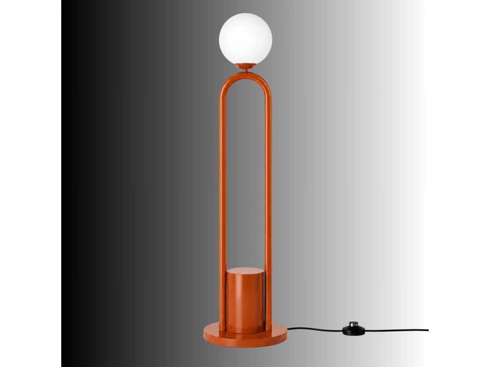 Metalen staande lamp "Loop" - 30 x 30 cm - Bruin