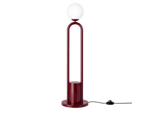 Metalen staande lamp "Loop" - 30 x 30 cm - Rood