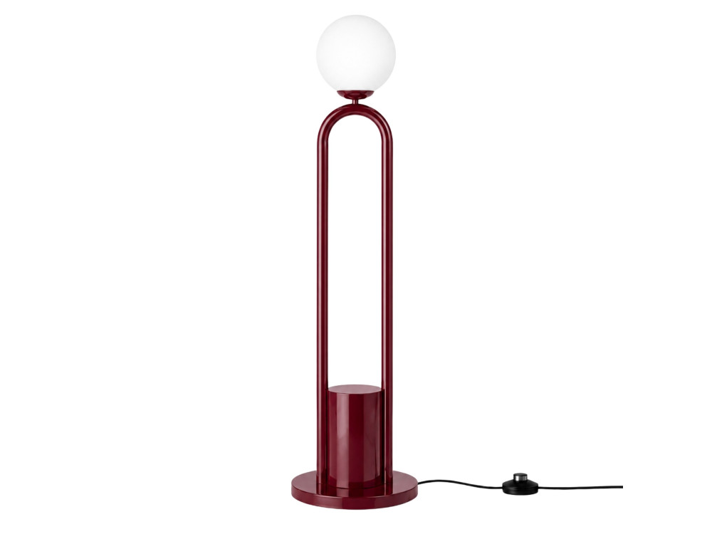 Metalen staande lamp "Loop" - 30 x 30 cm - Rood