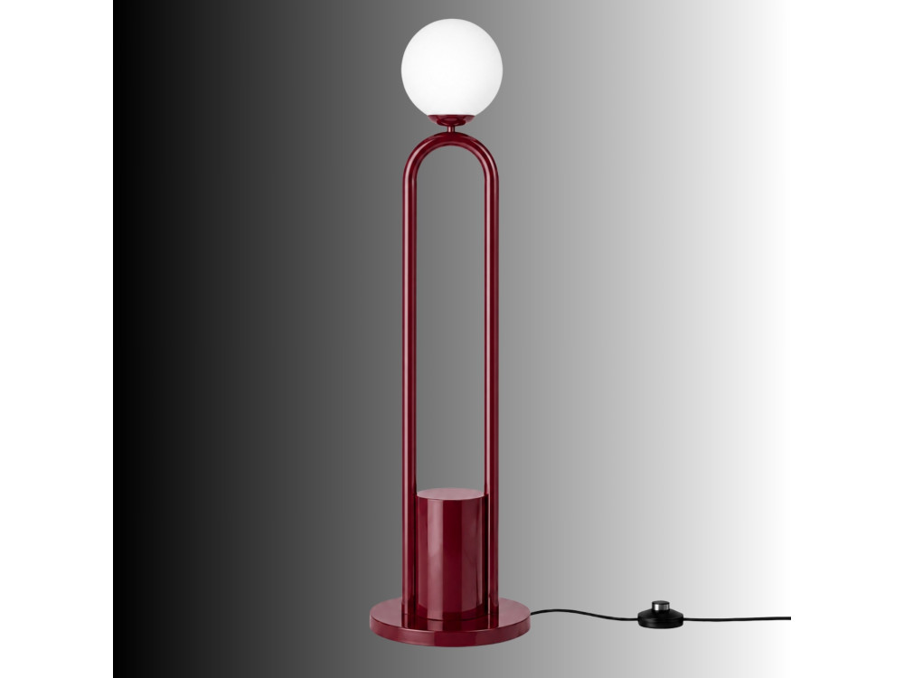 Metalen staande lamp "Loop" - 30 x 30 cm - Rood