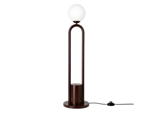 Metalen staande lamp "Loop" - 30 x 30 cm - Bruin