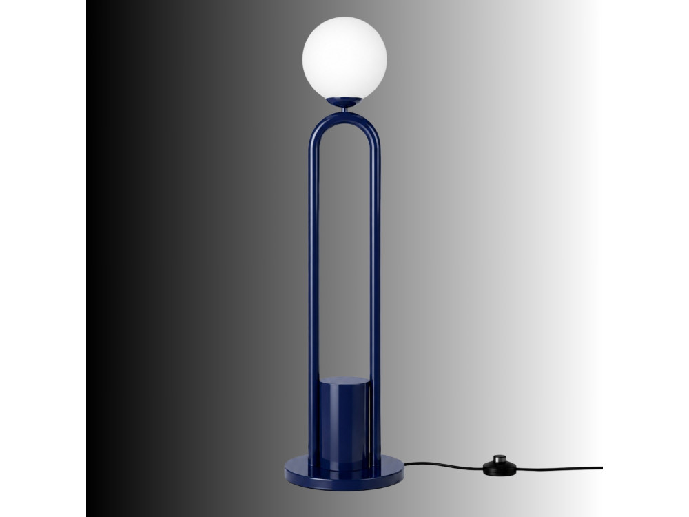 Metalen staande lamp "Loop" - 30 x 30 cm - Blauw