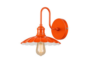 Metalen wandlamp "Volan" - 25 x 30 cm - Oranje