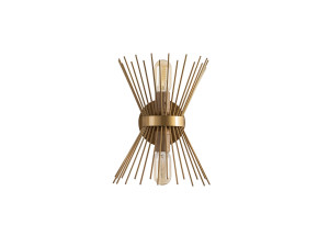 Metalen wandlamp "Kirpi" - 23 x 23 cm - Goudkleurig