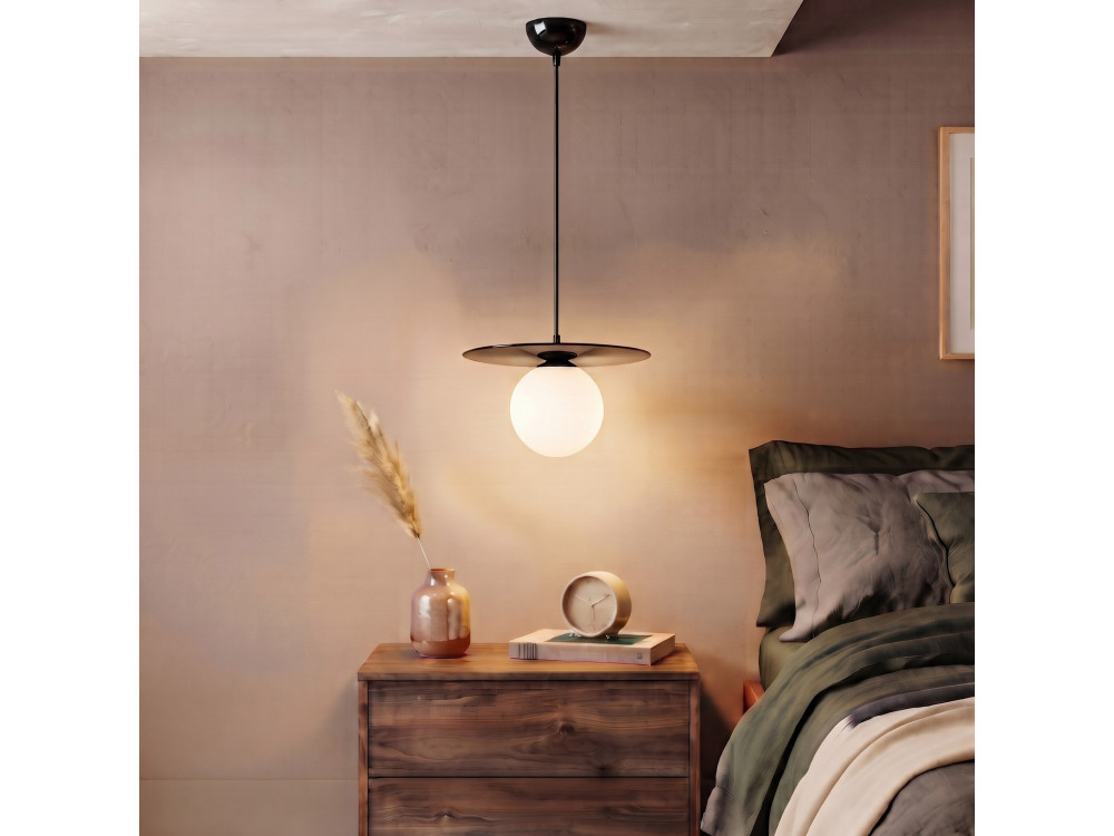 Metalen hanglamp "Vesper" - 40 x 40 cm - Zwart