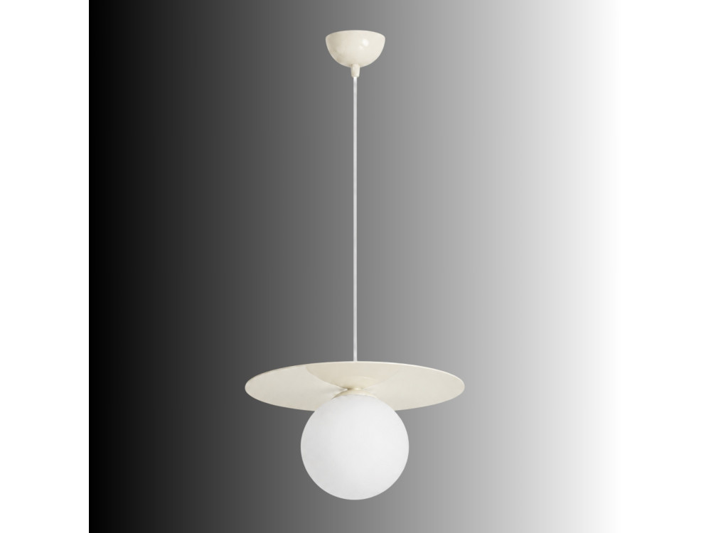 Metalen hanglamp "Vesper" - 40 x 40 cm - Beige