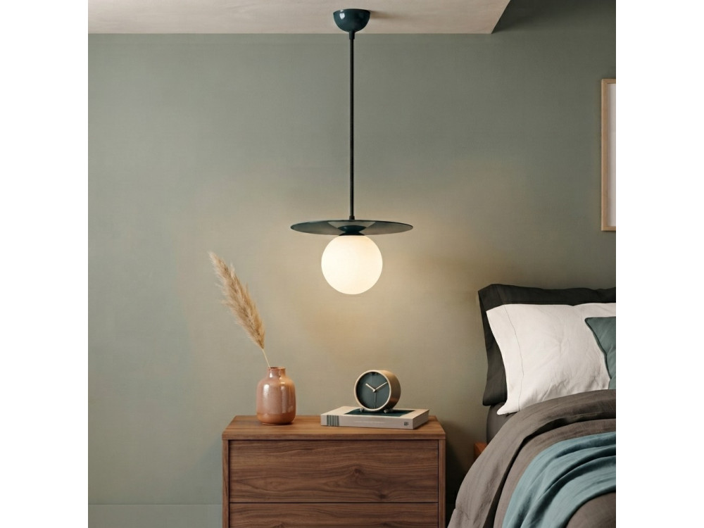 Metalen hanglamp "Vesper" - 40 x 40 cm - Groen