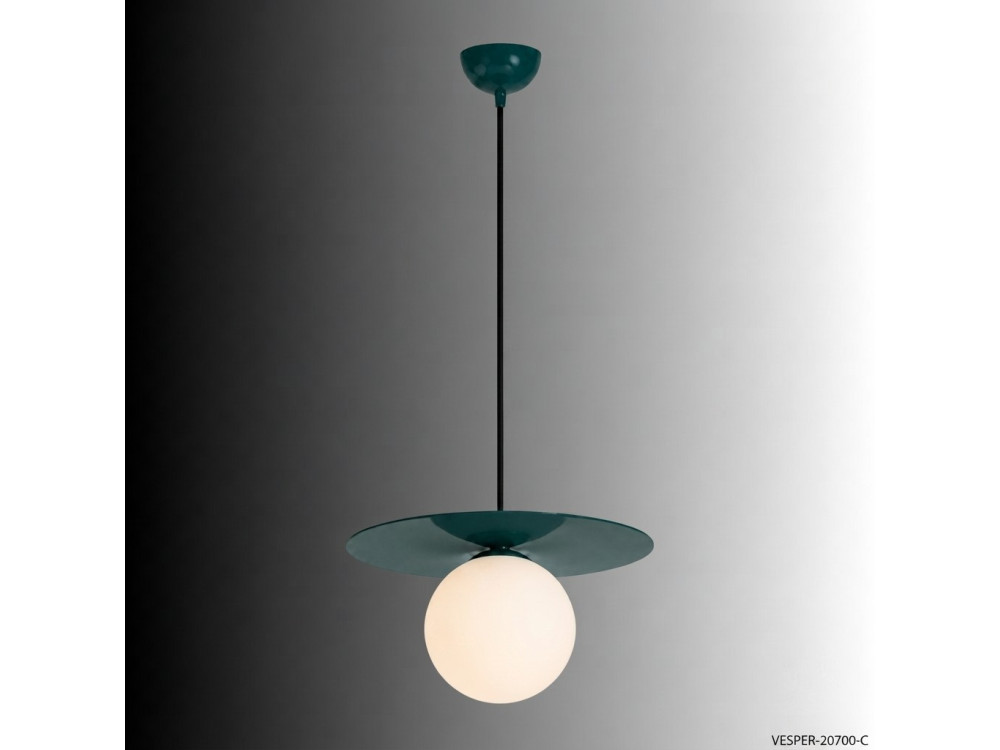 Metalen hanglamp "Vesper" - 40 x 40 cm - Groen