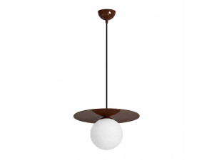 Metalen hanglamp "Vesper" - 40 x 40 cm - Bruin