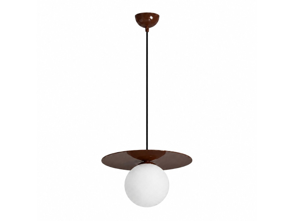 Metalen hanglamp "Vesper" - 40 x 40 cm - Bruin