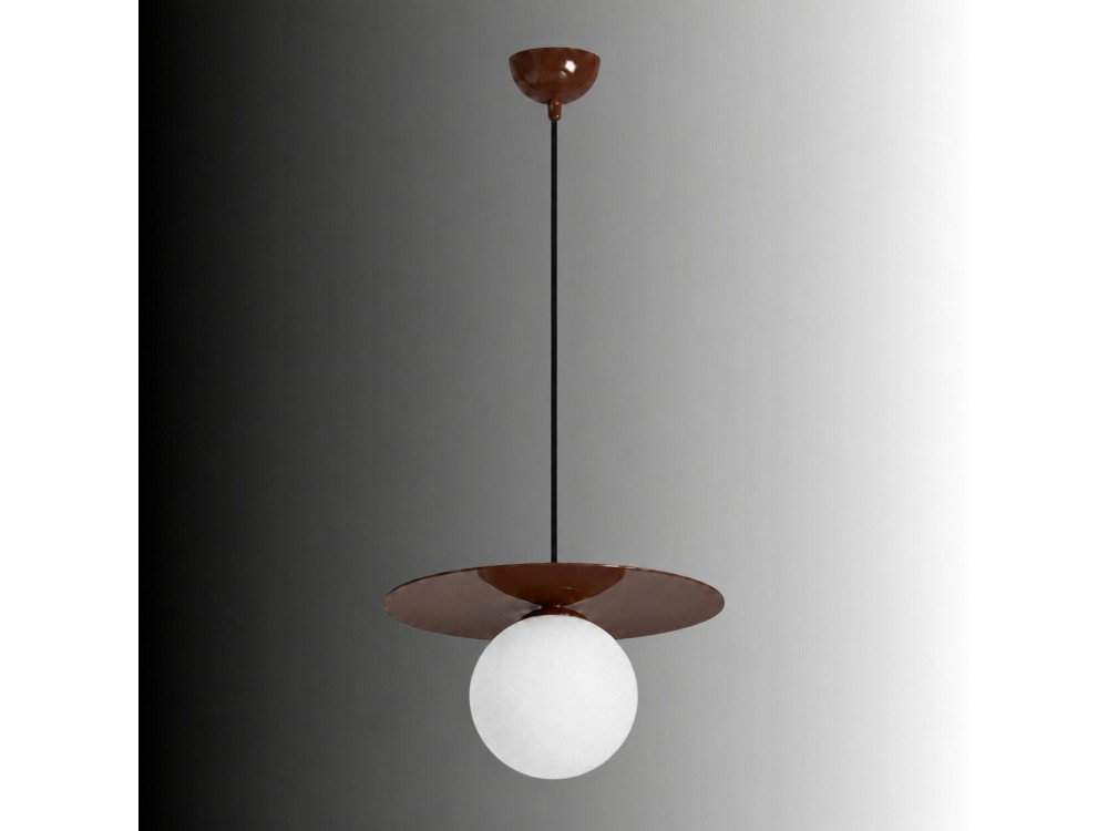 Metalen hanglamp "Vesper" - 40 x 40 cm - Bruin