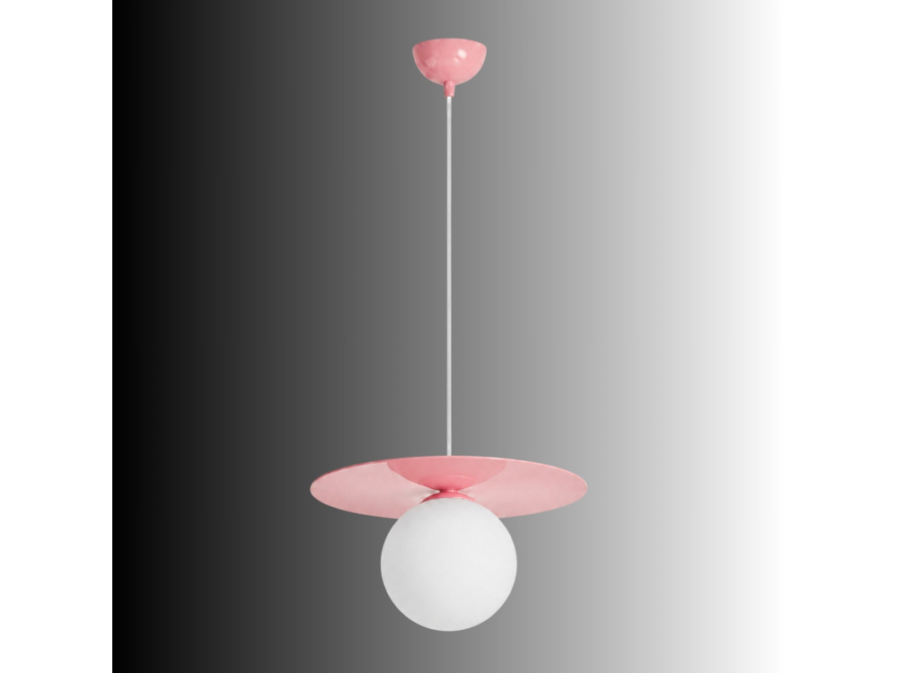 Metalen hanglamp "Vesper" - 40 x 40 cm - Roze