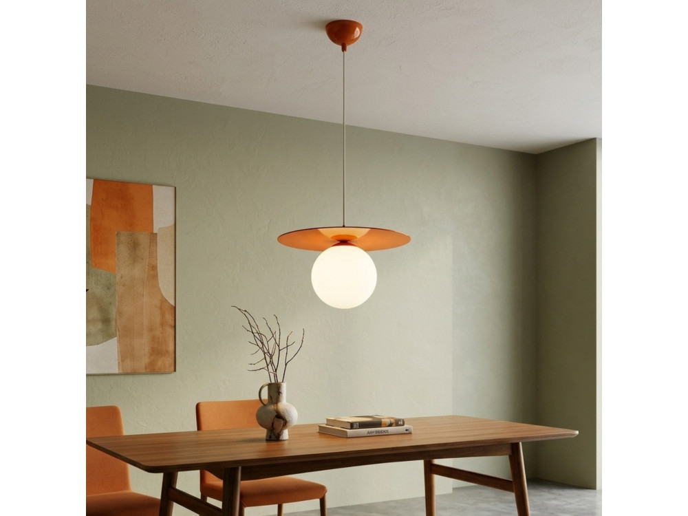 Metalen hanglamp "Vesper" - 40 x 40 cm - Oranje