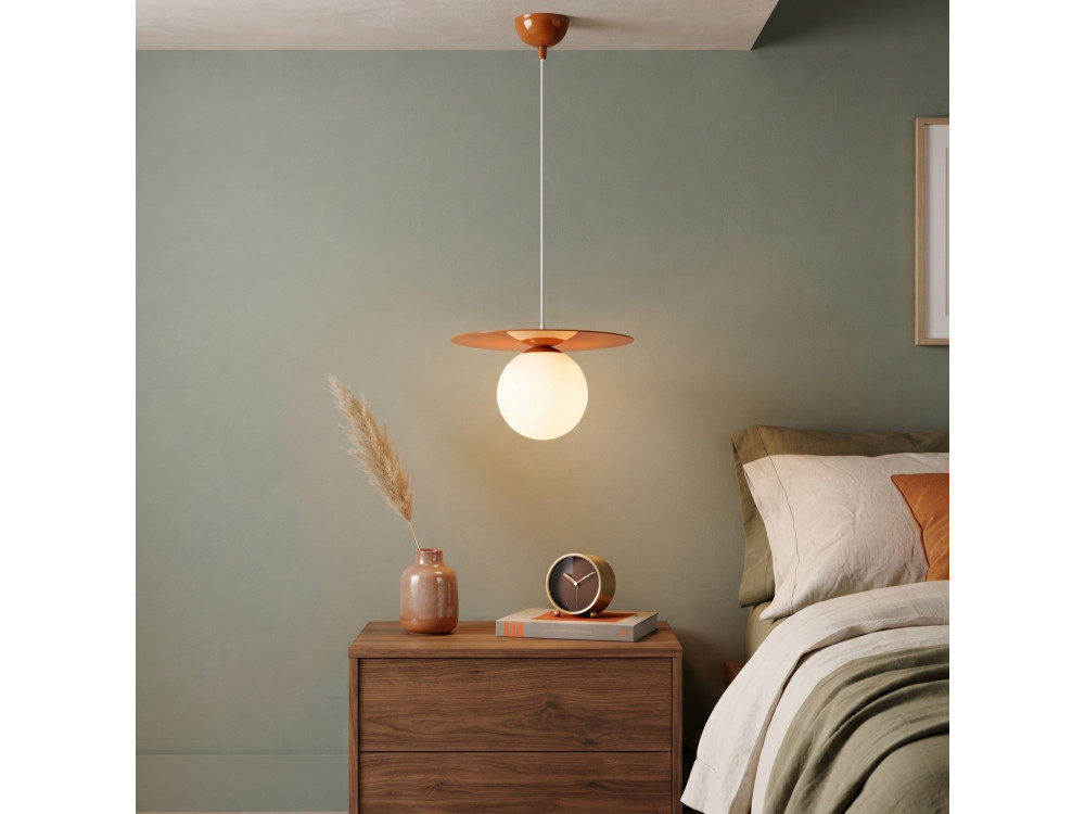 Metalen hanglamp "Vesper" - 40 x 40 cm - Oranje