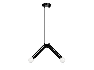 Metalen hanglamp "Balance" - 33 x 15 cm - Zwart