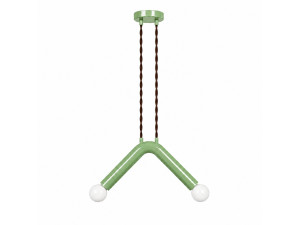 Metalen hanglamp "Balance" - 33 x 15 cm - Groen