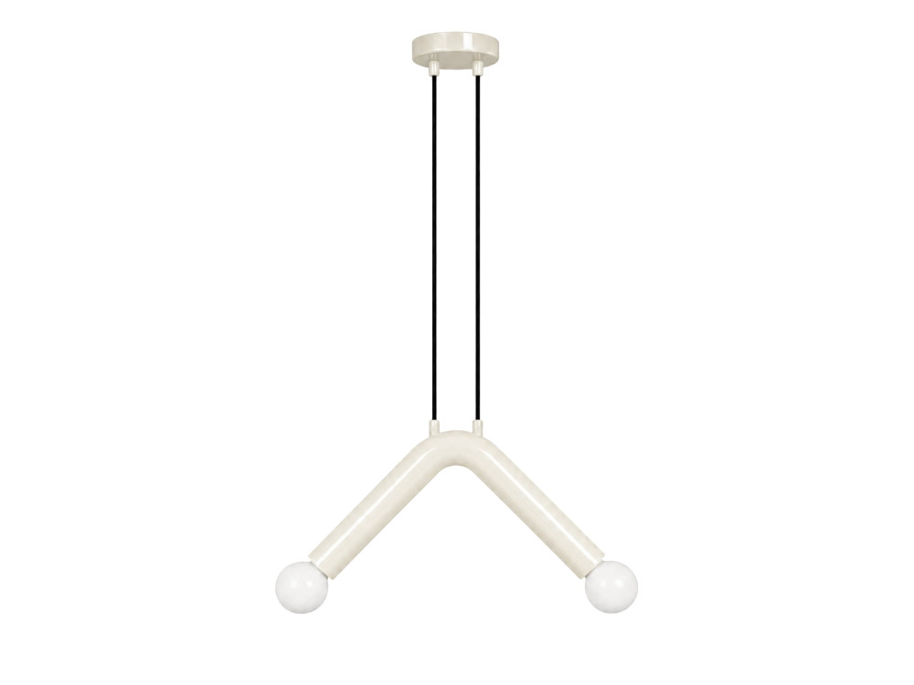 Metalen hanglamp "Balance" - 33 x 15 cm - Wit