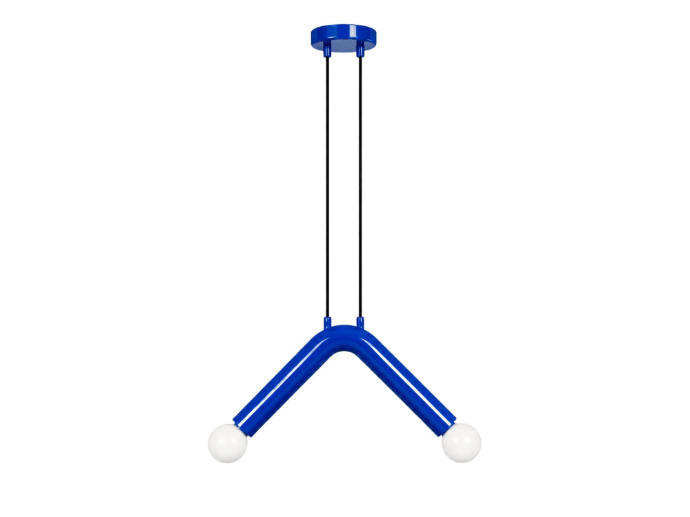 Metalen hanglamp "Balance" - 33 x 15 cm - Blauw