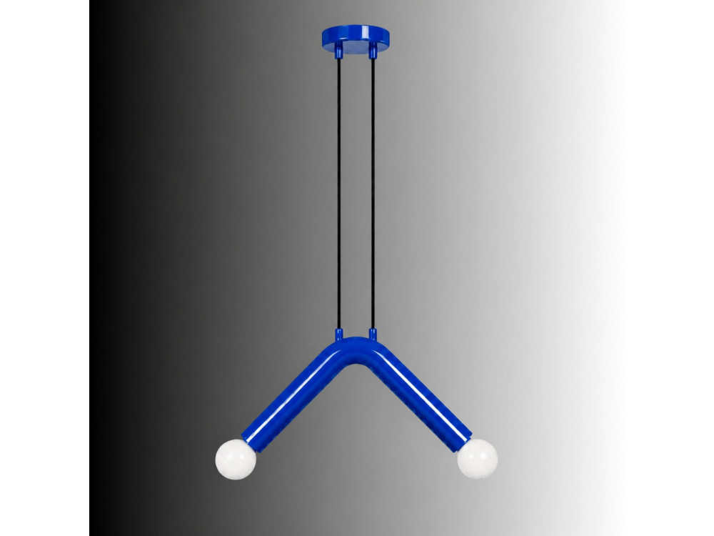 Metalen hanglamp "Balance" - 33 x 15 cm - Blauw