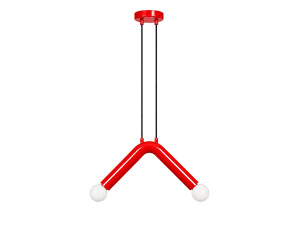 Metalen hanglamp "Balance" - 33 x 15 cm - Rood