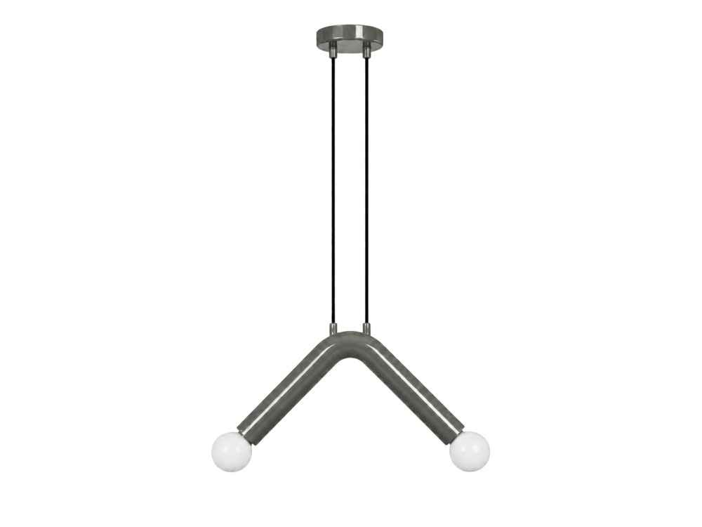 Metalen hanglamp "Balance" - 33 x 15 cm - Grijs