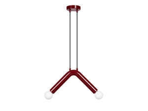 Metalen hanglamp "Balance" - 33 x 15 cm - Rood