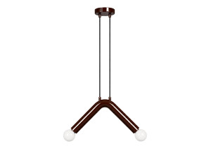 Metalen hanglamp "Balance" - 33 x 15 cm - Bruin