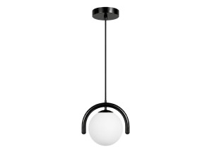 Metalen hanglamp "GEDIK-20441" - 20 x 20 cm - Zwart