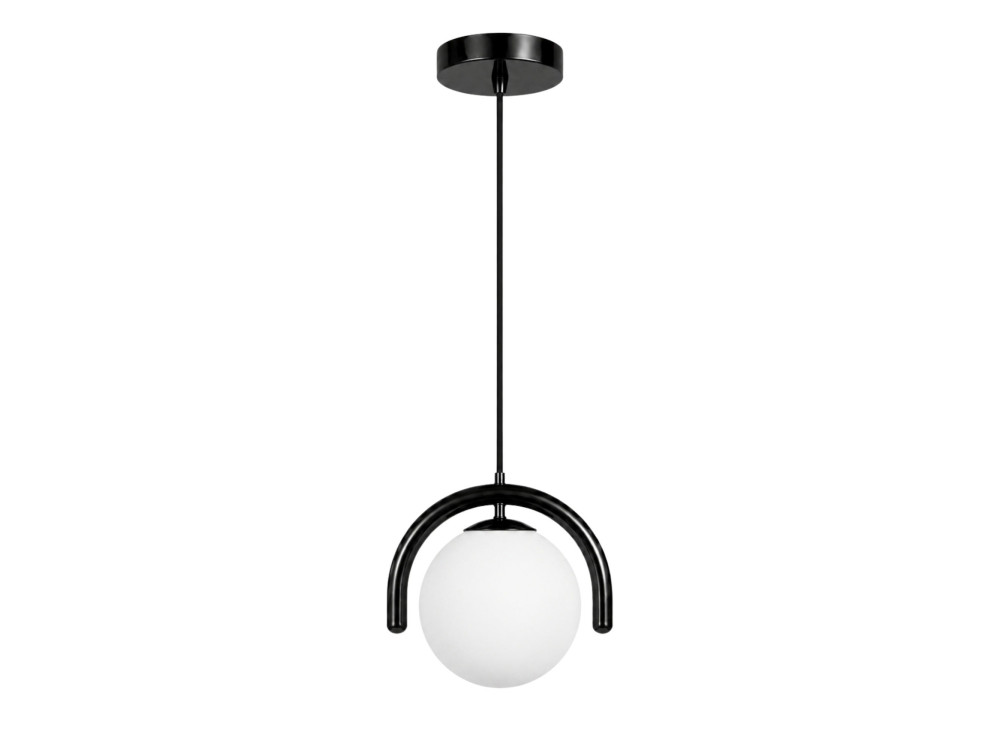 Metalen hanglamp "GEDIK-20441" - 20 x 20 cm - Zwart