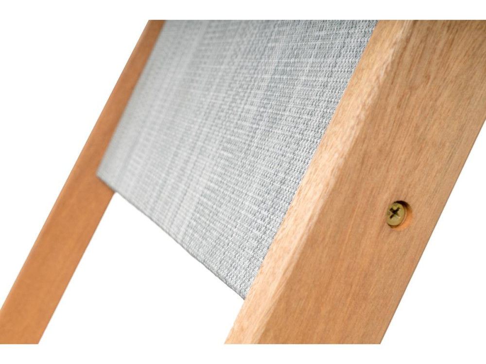Tuinstoel stoel inklapbaar hardhout "Seoul" - Maple - Grijs - Set 2 stuks