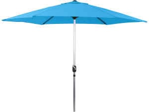 Parasol tuin tuinparasol recht aluminium "Sol" - Rond - Ø 3m - Blauw