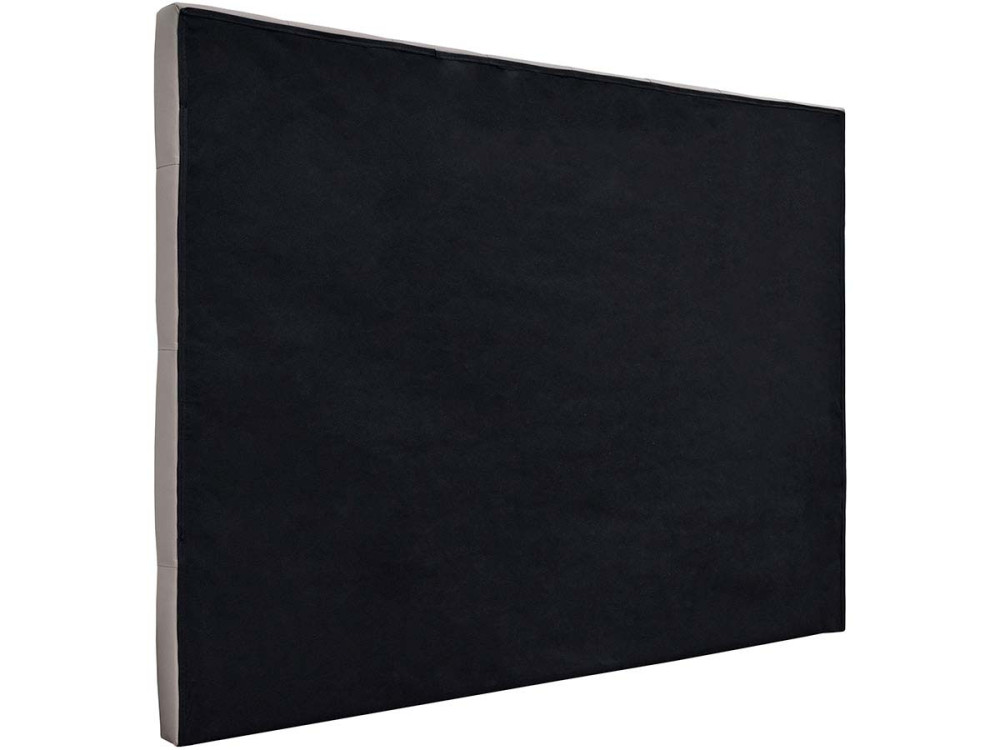 Hoofdbord bed gecapitonneerd "Déco" - 169 cm - Grijs - PVC