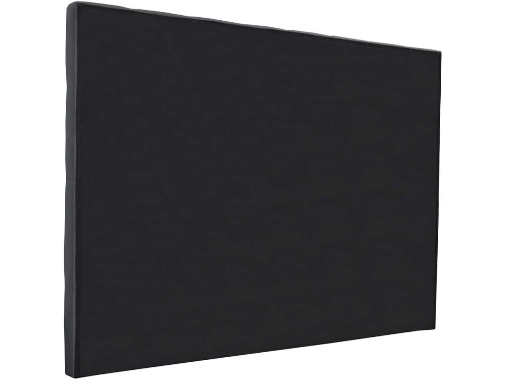 Hoofdbord bed gecapitonneerd "Déco" - 169 cm - Grijs Donkergrijs - PVC