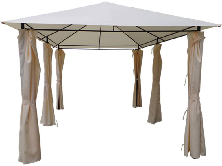 Canvas en gordijnen voor prieel "Rosita" - 3 x 4 m - Beige