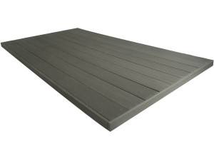 Pak 5 m² - Vlonderplanken composiet massief - Grijs Donkergrijs