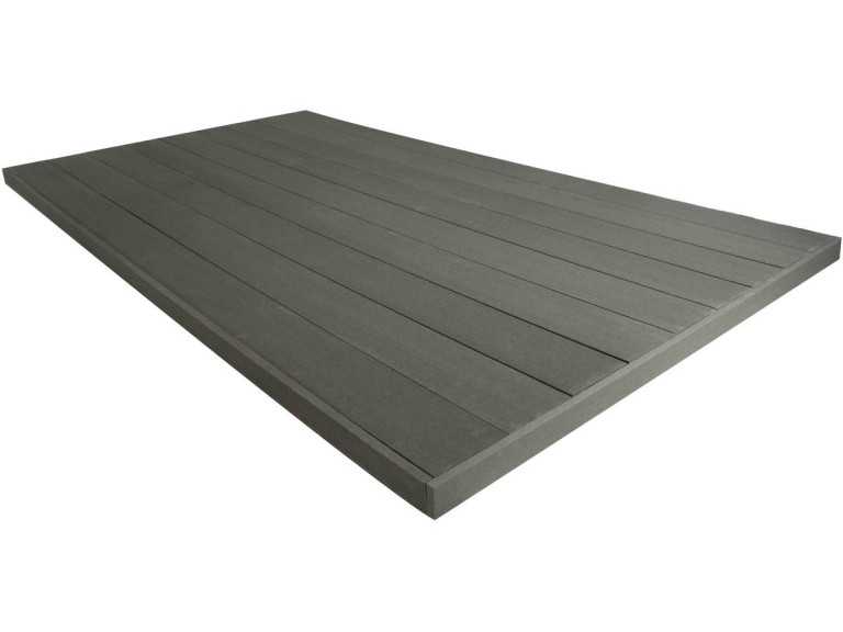 Pak 5 m² - Vlonderplanken composiet massief - Grijs Donkergrijs
