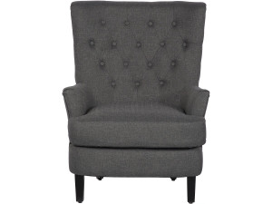 Stoel fauteuil "Arhus" - 1 zits - Grijs Donkergrijs
