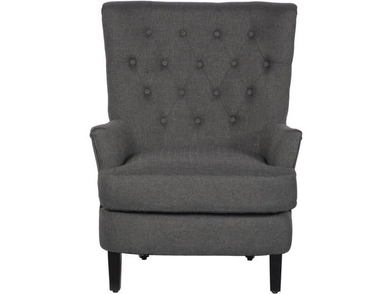 Stoel fauteuil "Arhus" - 1 zits - Grijs Donkergrijs