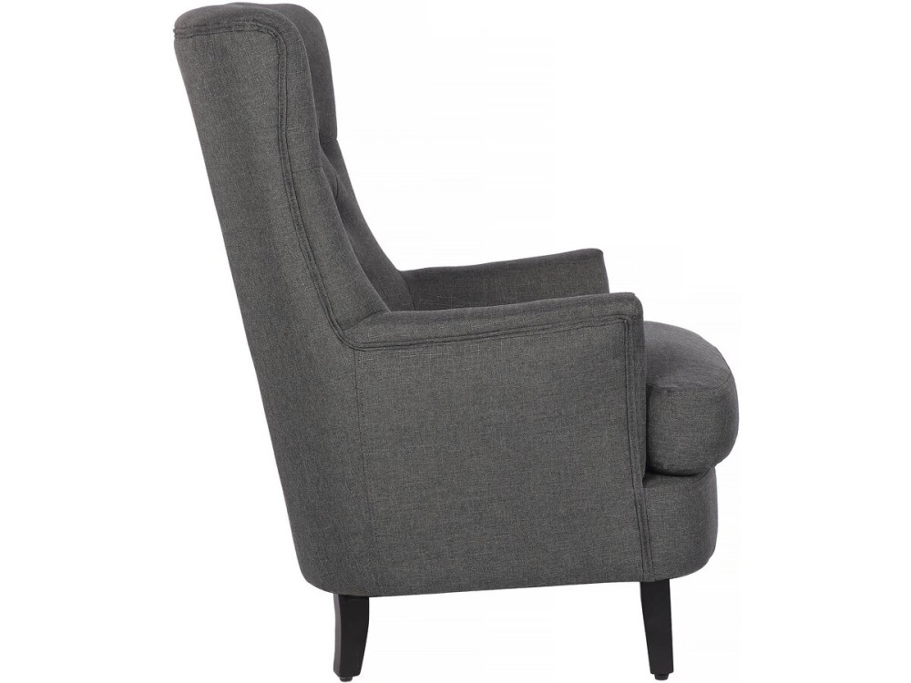 Stoel fauteuil "Arhus" - 1 zits - Grijs Donkergrijs