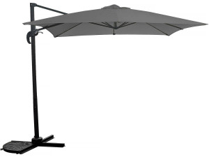 Parasol vrijhangend tuin zweefparasol - 2,5 x 2,5 m - Grijs