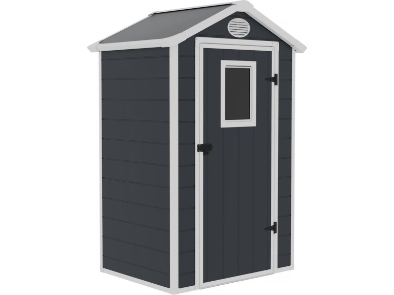 Tuinhuisje resin "Texas" - inclusief verankeringsset - 1.34 m² - Antraciet