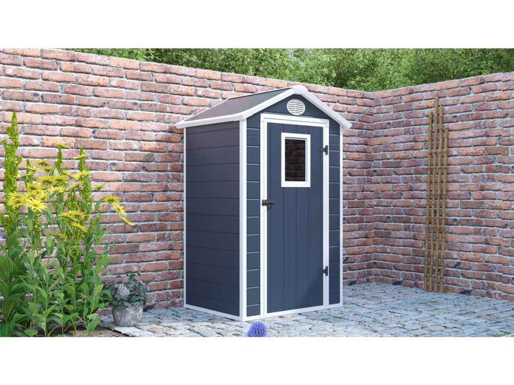 Tuinhuisje resin "Texas" - inclusief verankeringsset - 1.34 m² - Antraciet