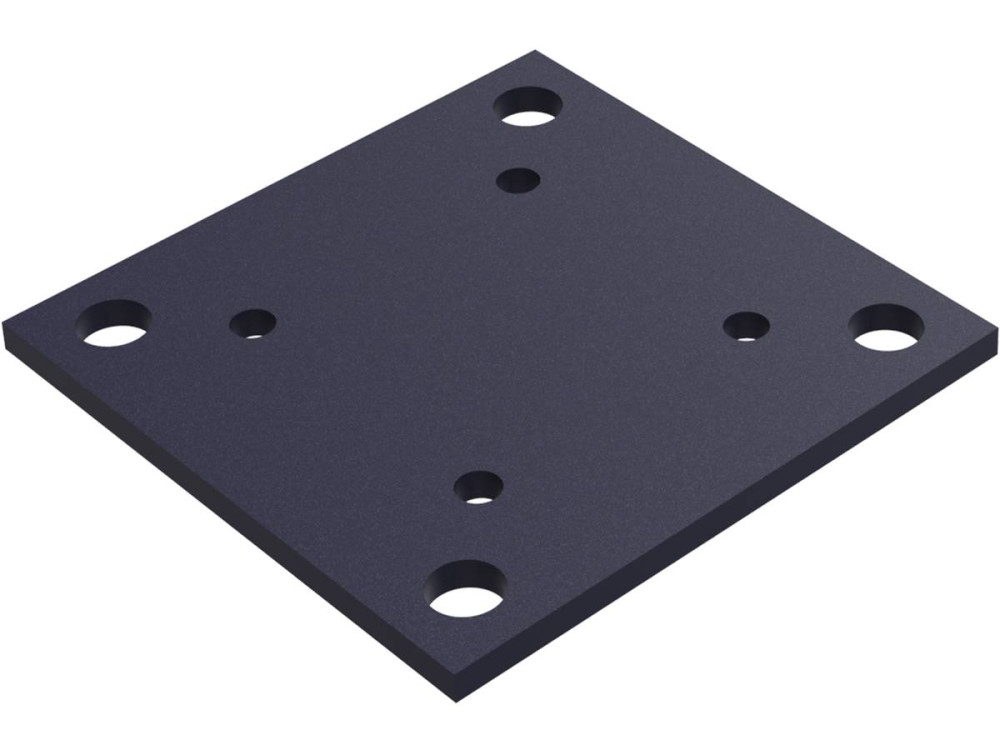 Kit Clôture 1.6 x 1.6 m composite et aluminium + profilés de finitions - Kit de fixation offert - Gris