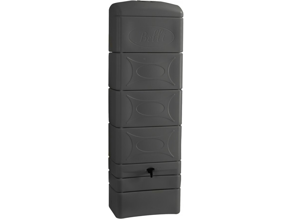 Regenton waterreservoir muur 300 liter met gootaansluiting "Malang"  - Grijs