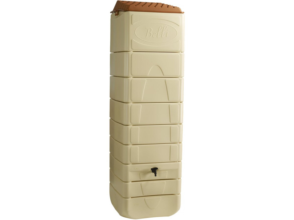 Regenton waterreservoir water opslag "Pateya" - 650 liter - Beige - lichtbruin
