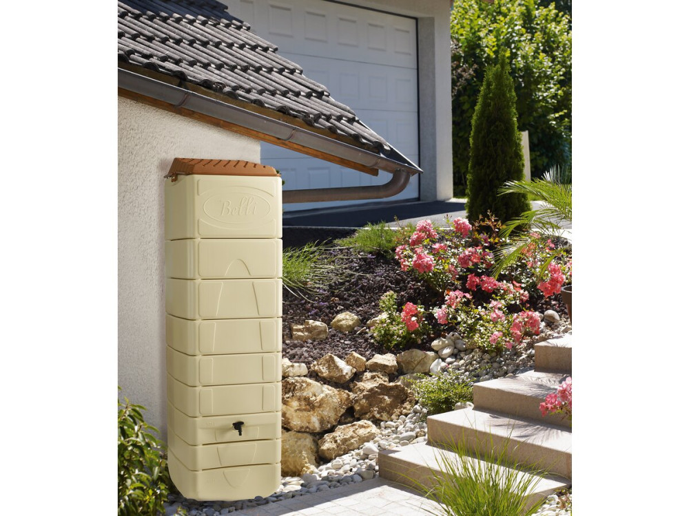 Regenton waterreservoir water opslag "Pateya" - 650 liter - Beige - lichtbruin