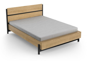 "Craft" Uitschuifbaar Tweepersoonsbed - Hout - 140 x 190/200 cm - Bruin